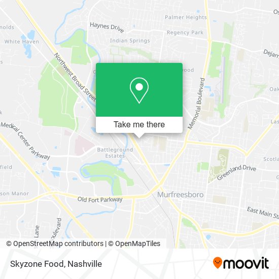 Skyzone Food map