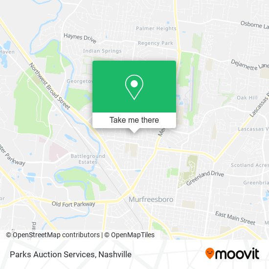 Mapa de Parks Auction Services