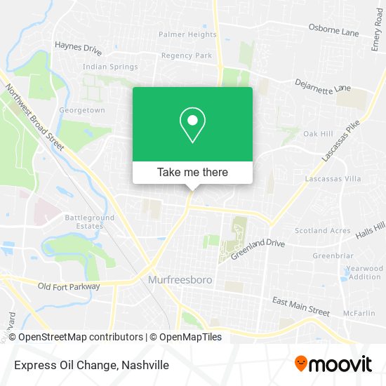 Express Oil Change map