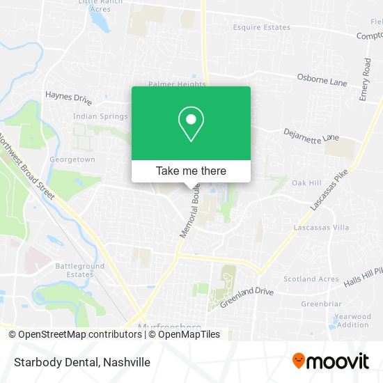 Mapa de Starbody Dental