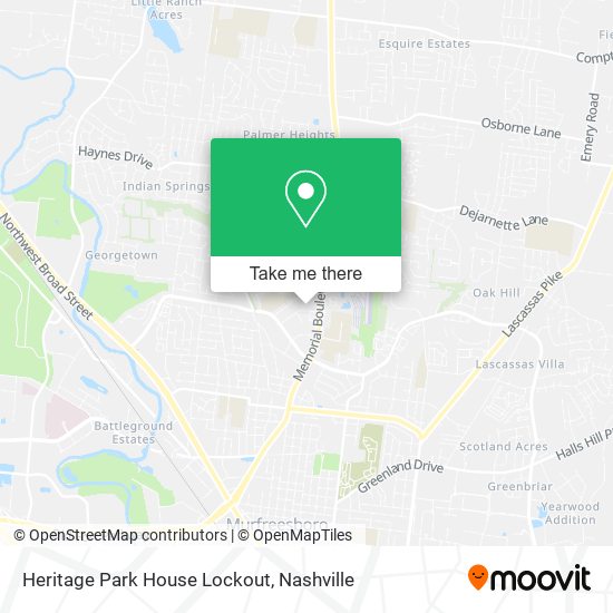 Heritage Park House Lockout map