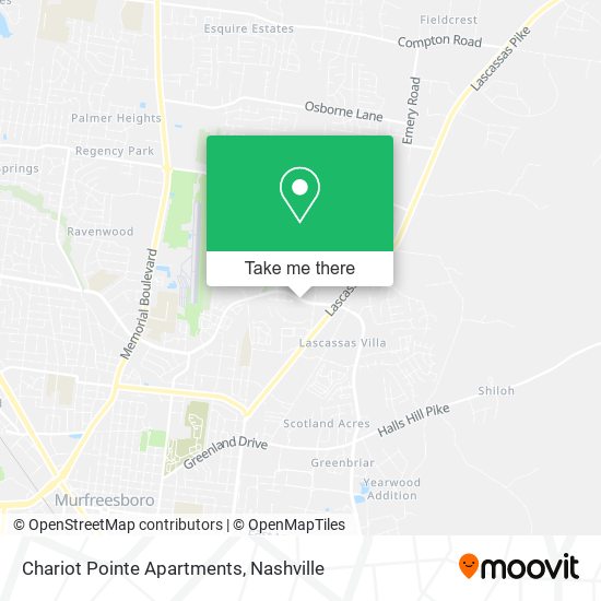 Chariot Pointe Apartments map
