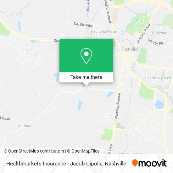Healthmarkets Insurance - Jacob Cipolla map