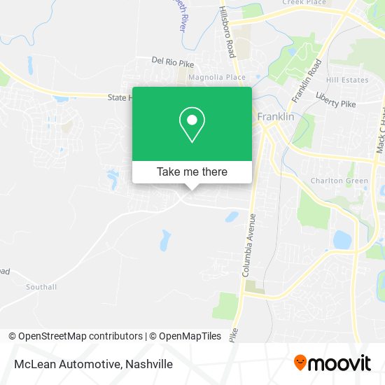 Mapa de McLean Automotive