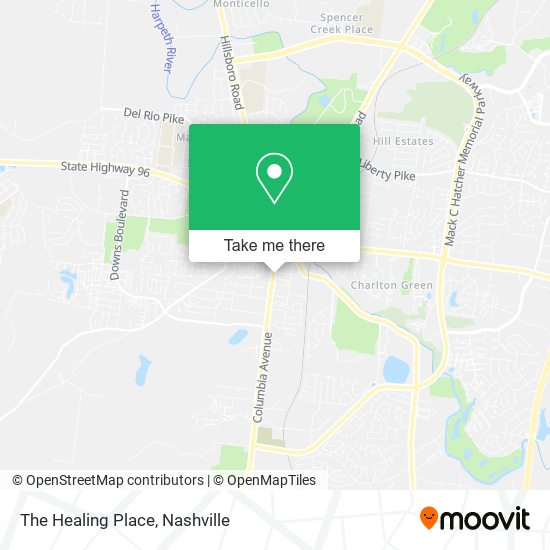 Mapa de The Healing Place