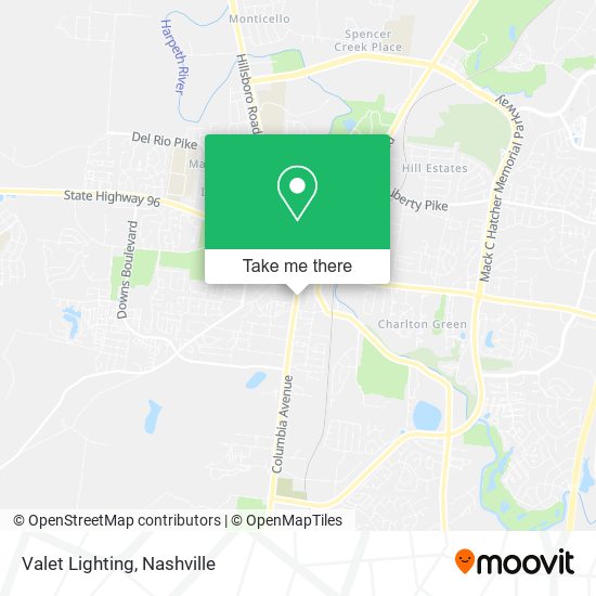Mapa de Valet Lighting