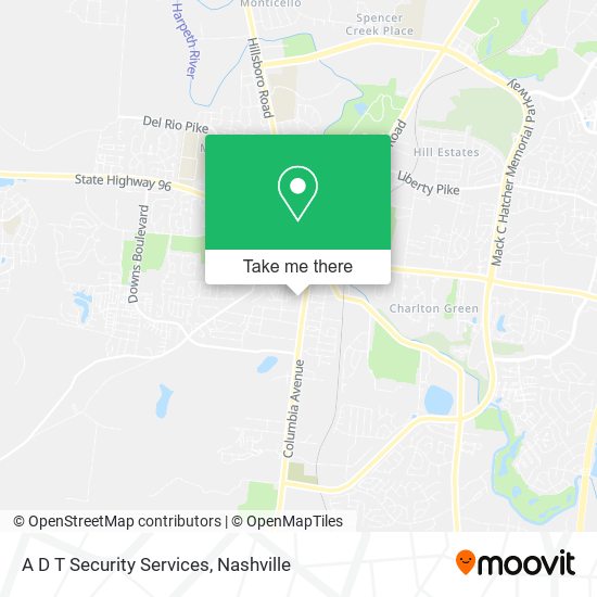 A D T Security Services map