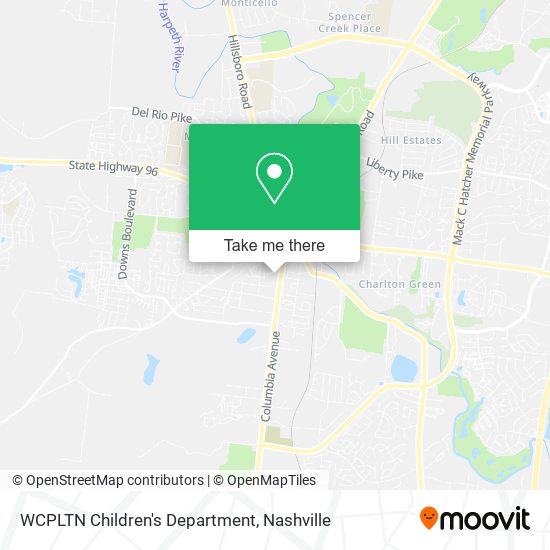 Mapa de WCPLTN Children's Department