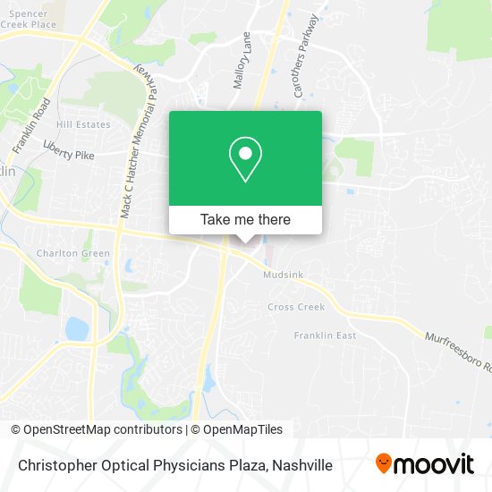 Christopher Optical Physicians Plaza map