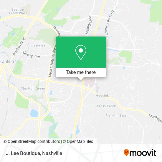Mapa de J. Lee Boutique
