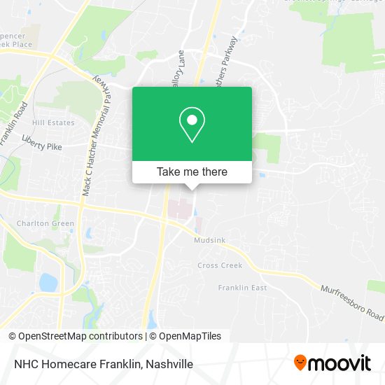 Mapa de NHC Homecare Franklin