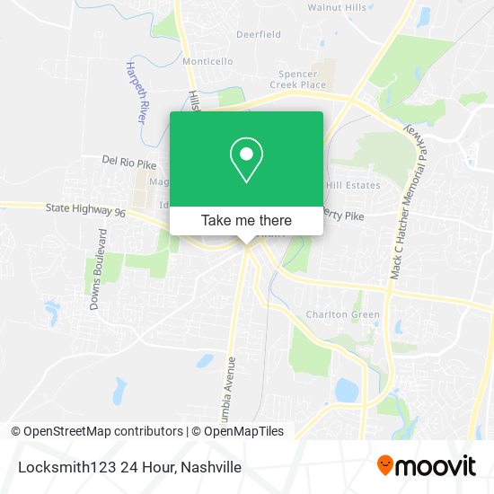 Locksmith123 24 Hour map