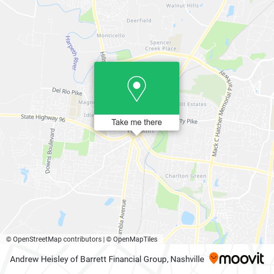 Andrew Heisley of Barrett Financial Group map