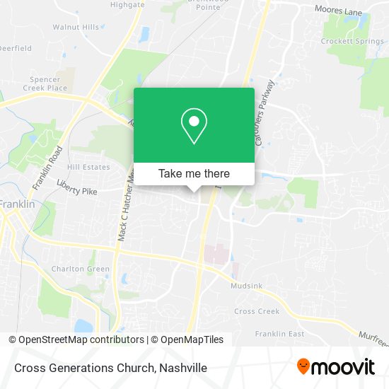 Mapa de Cross Generations Church