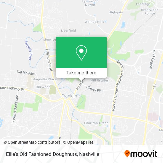 Mapa de Ellie's Old Fashioned Doughnuts