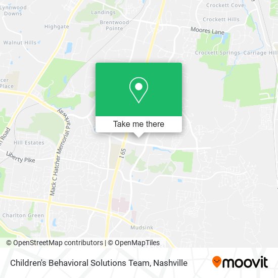 Children's Behavioral Solutions Team map