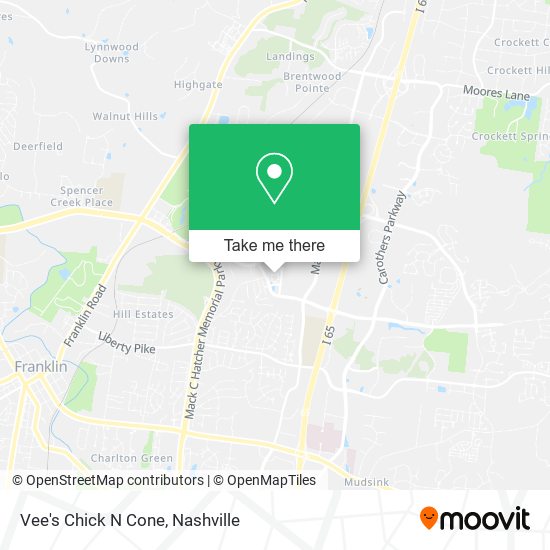 Mapa de Vee's Chick N Cone