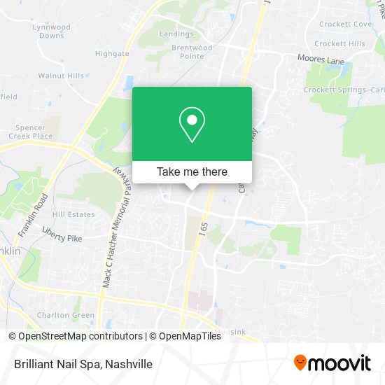 Mapa de Brilliant Nail Spa