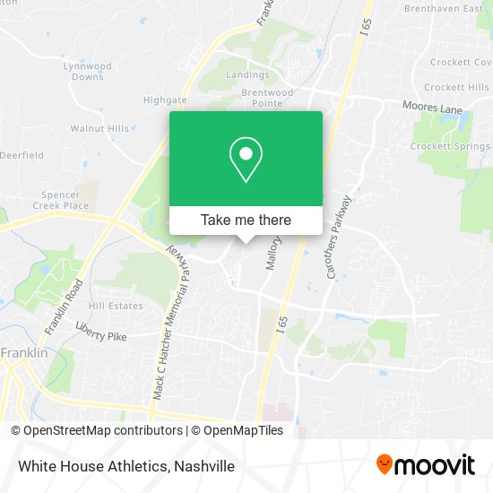 White House Athletics map