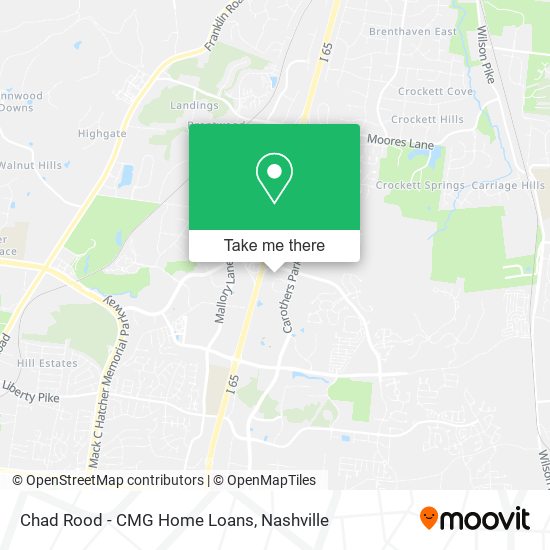 Chad Rood - CMG Home Loans map