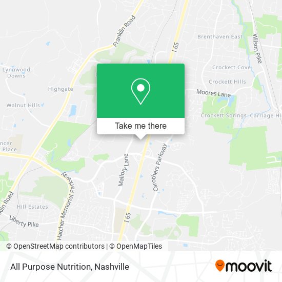 Mapa de All Purpose Nutrition