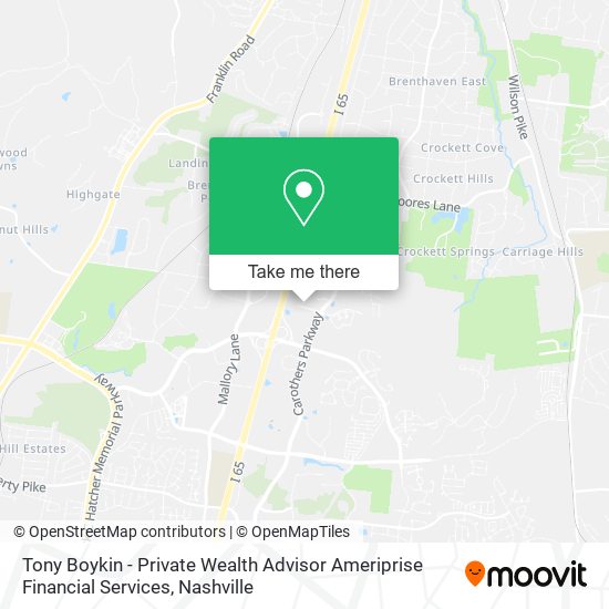 Tony Boykin - Private Wealth Advisor Ameriprise Financial Services map