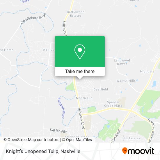 Knight's Unopened Tulip map