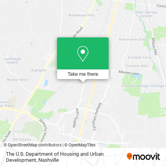 The U.S. Department of Housing and Urban Development map