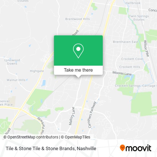 Mapa de Tile & Stone Tile & Stone Brands