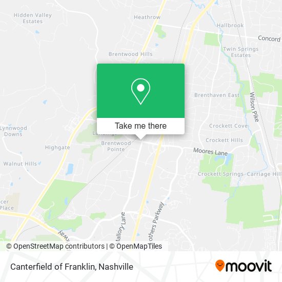 Canterfield of Franklin map