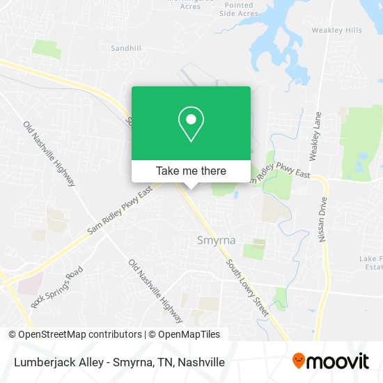 Lumberjack Alley - Smyrna, TN map