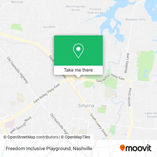 Freedom Inclusive Playground map