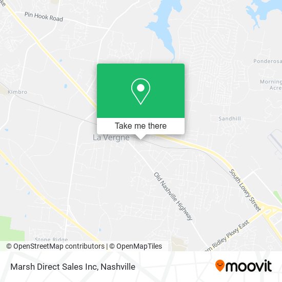 Marsh Direct Sales Inc map