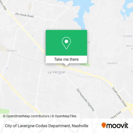 City of Lavergne-Codes Department map