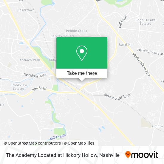 Mapa de The Academy Located at Hickory Hollow