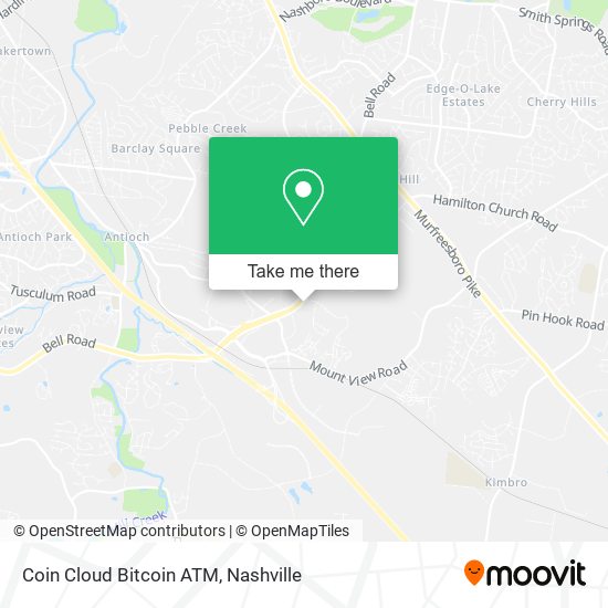 Coin Cloud Bitcoin ATM map