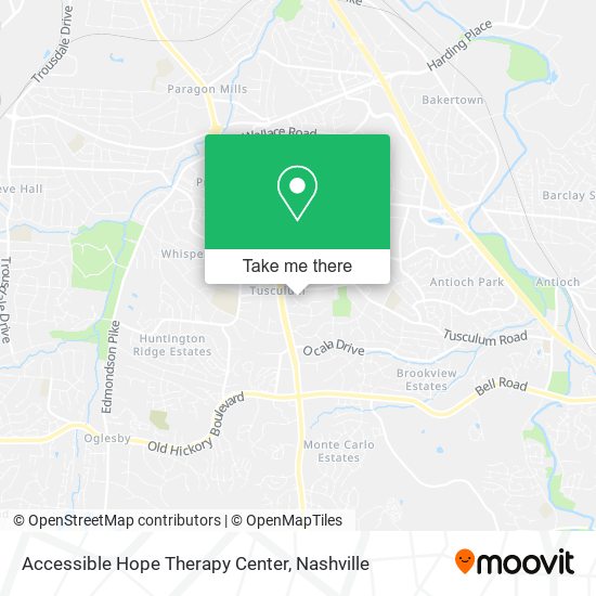 Mapa de Accessible Hope Therapy Center