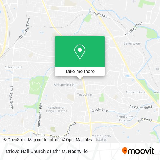 Mapa de Crieve Hall Church of Christ