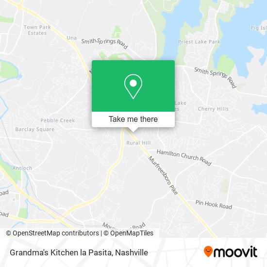 Mapa de Grandma's Kitchen la Pasita