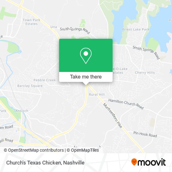 Church's Texas Chicken map