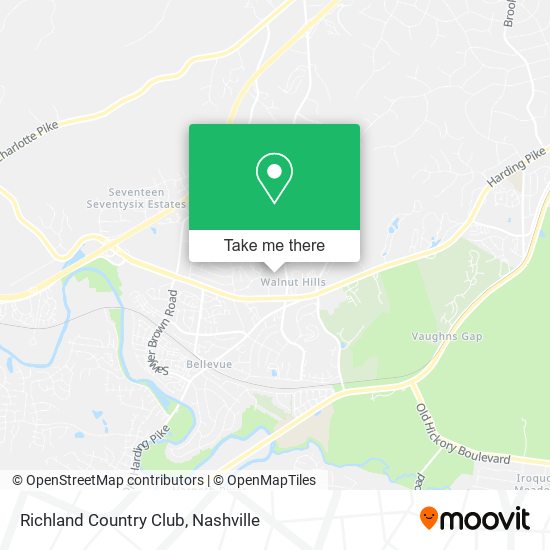 Richland Country Club map