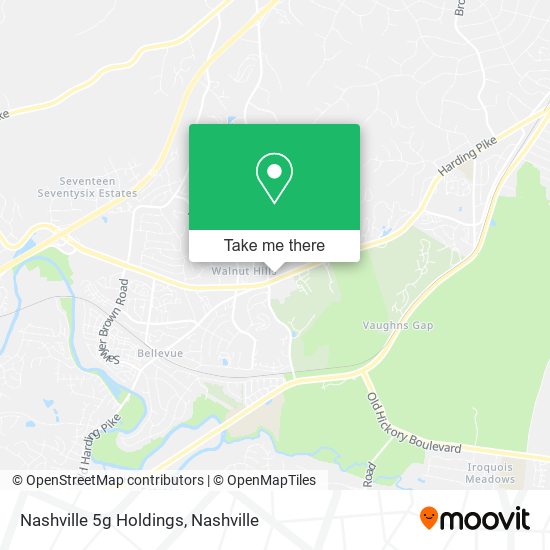 Mapa de Nashville 5g Holdings