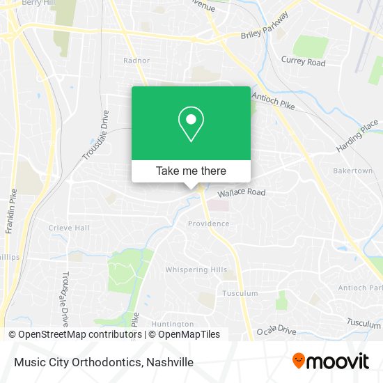 Music City Orthodontics map