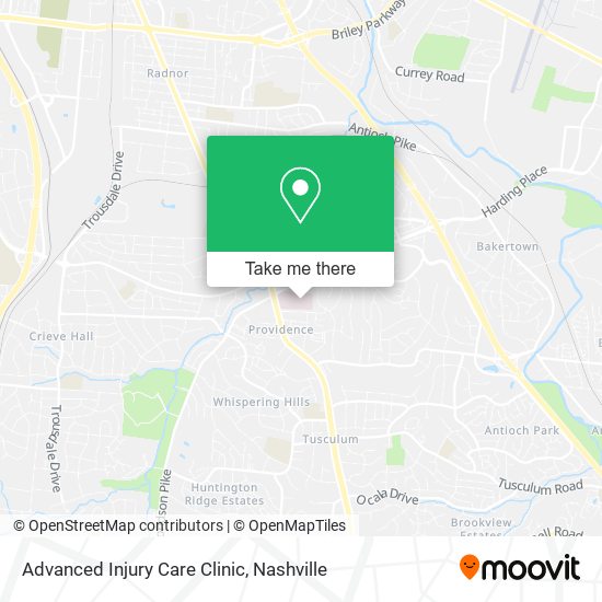 Mapa de Advanced Injury Care Clinic