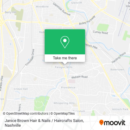 Mapa de Janice Brown Hair & Nails / Haircrafts Salon