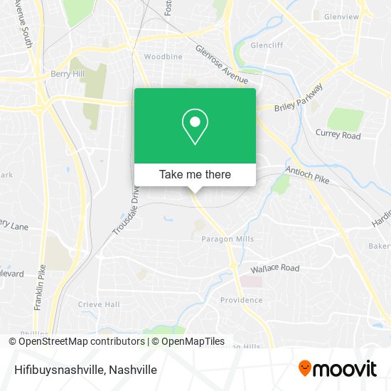 Hifibuysnashville map
