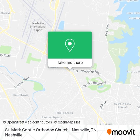 St. Mark Coptic Orthodox Church - Nashville, TN. map