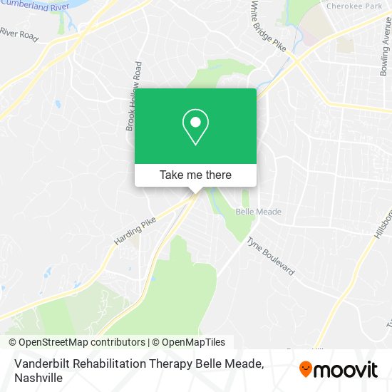 Mapa de Vanderbilt Rehabilitation Therapy Belle Meade