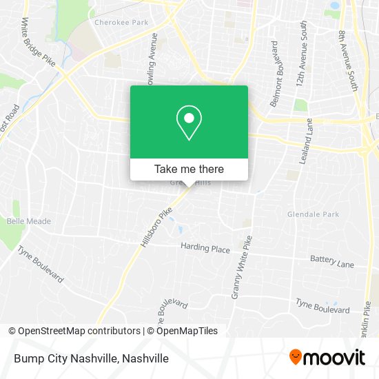 Mapa de Bump City Nashville