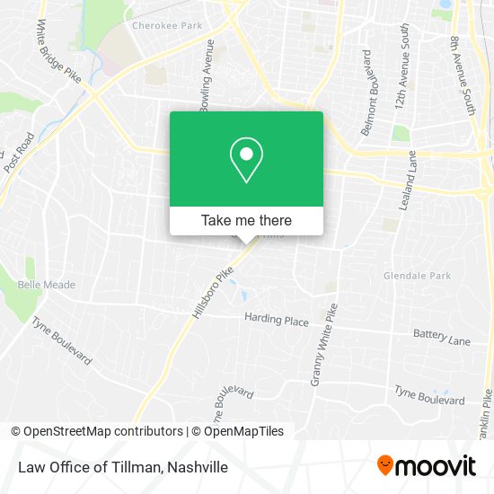 Law Office of Tillman map